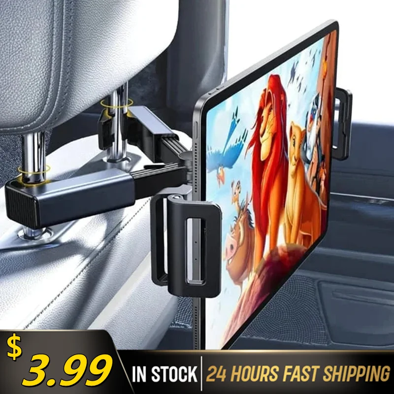 

Headrest Tablet Mount 360 Degree Rotating Tablet Stand Car Pillow Mobile Phone Holder Back Seat Headrest for iPad 4.7"-12.9"