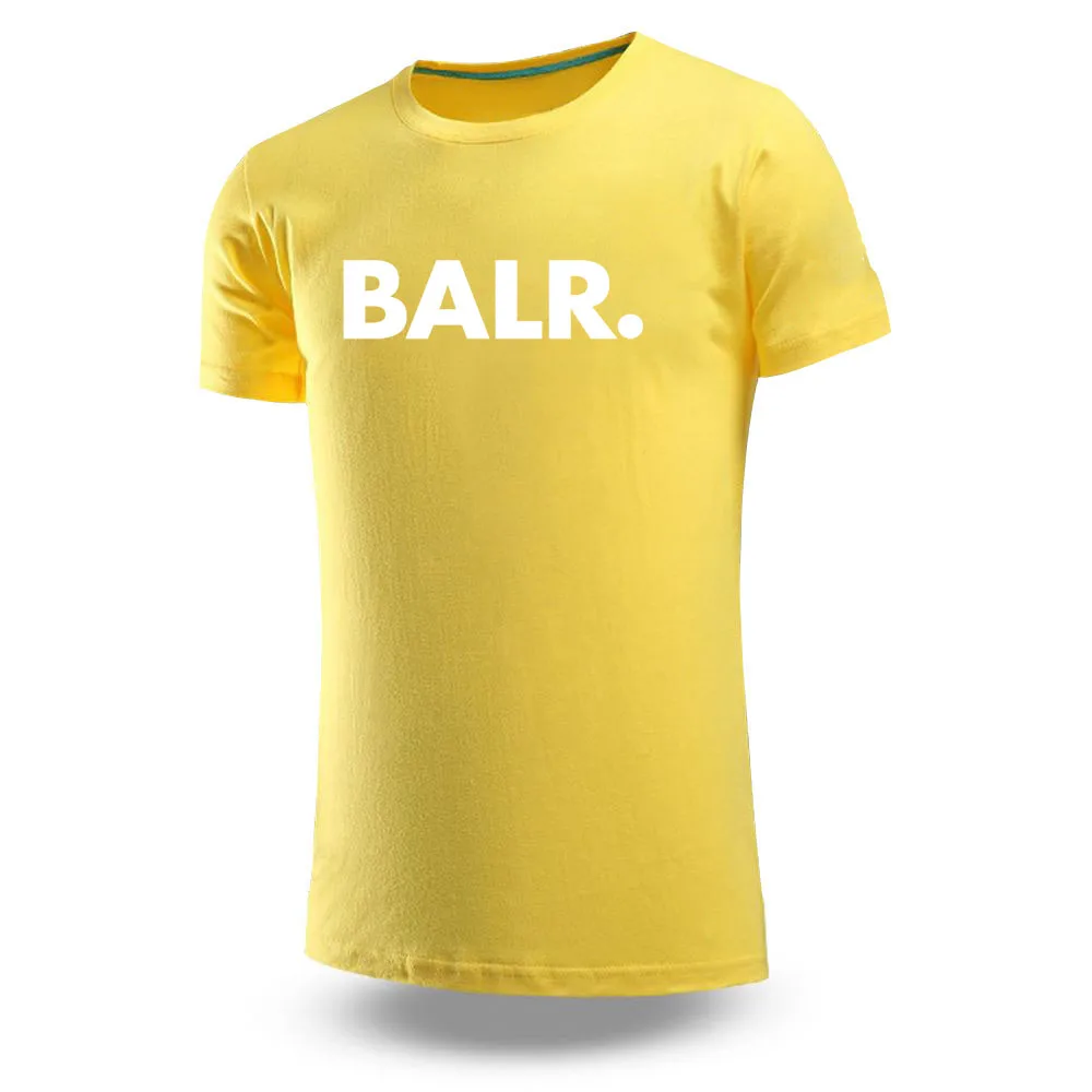 Футболка BALR мужская с принтом хлопковая модная спортивная дышащая популярная
