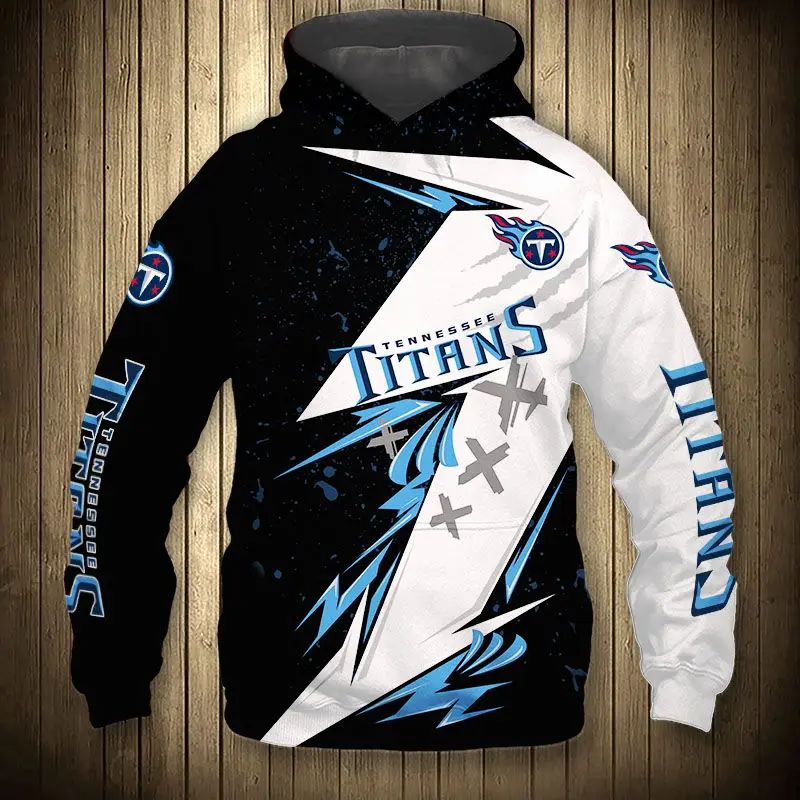

Fashion Tennessee Men's Casual 3D Sweatshirt Geometric Patchwork Blue Floral Tricolor Flame Print Titan Hoodie
