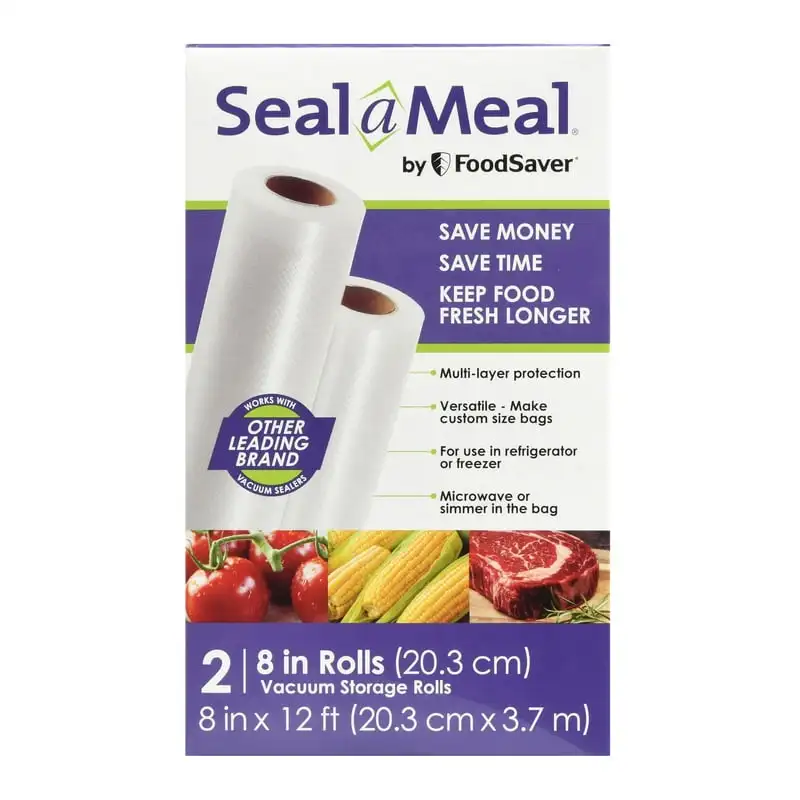 

x 12' Vacuum Seal Rolls for Seal-a-Meal and Vacuum Sealers, 2 Pack