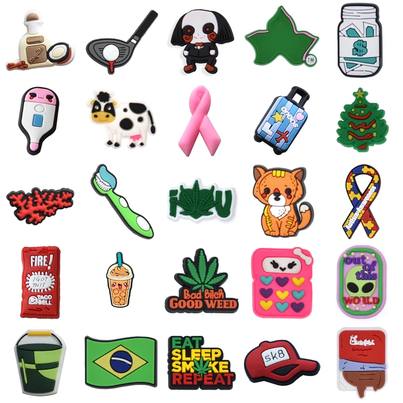 

Packs Kids Boy Decorations for Crocs Shoes Accessories Women Charm Gifts Girl Set Jeans Men Shoe Charms Wholesale Bulk Para Pins