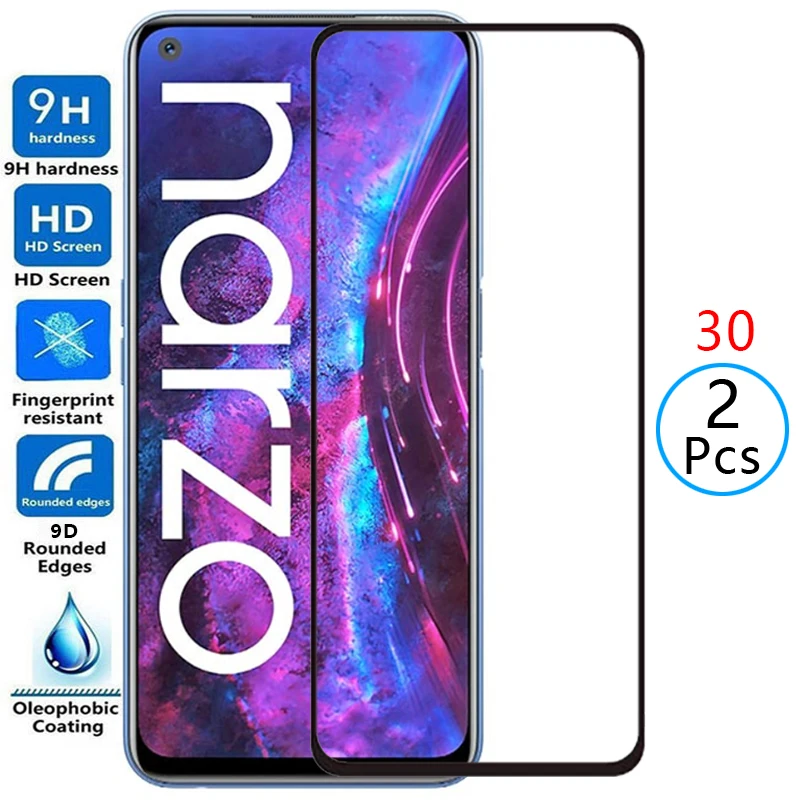 Защитное закаленное стекло для realme narzo 30 5g, Защита экрана для realmi narzo30 6,5, пленка для realmy reame relme ralme real me mi