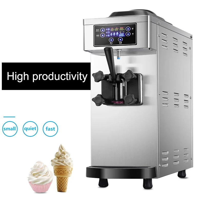 

Commercial Soft Serve Ice Cream Machine Electric Ice Cream Makers One Flavors Sundae Vending Machine 110V 220V