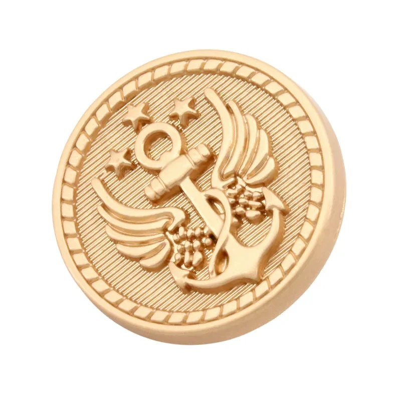 Высококачественные металлические пуговицы для пальто с якорем в винтажном