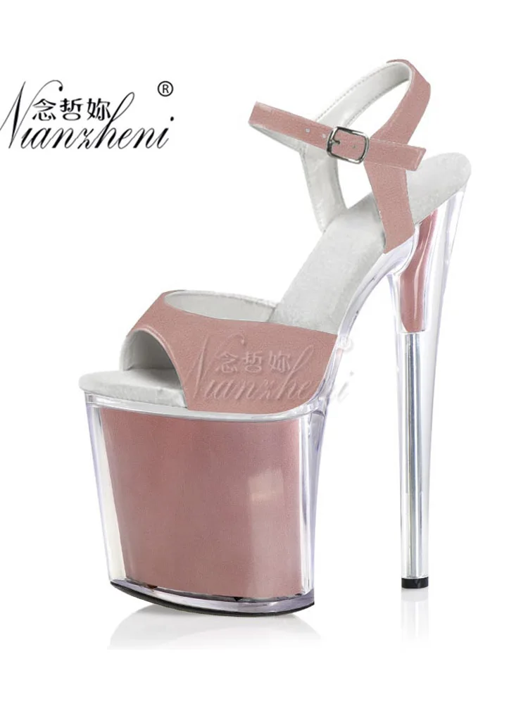 

Nightclub Gothic Sexy Fetish 20cm Women's Pole Dance Shoes Platform Stripper Queen Catwalk Thin Heels 8Inches Elegant Models New