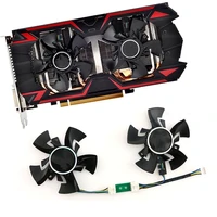 dc 12v cooling fan replacement fan with power board for r9 380 285 2g4g ga81o2u graphics card fan repair part