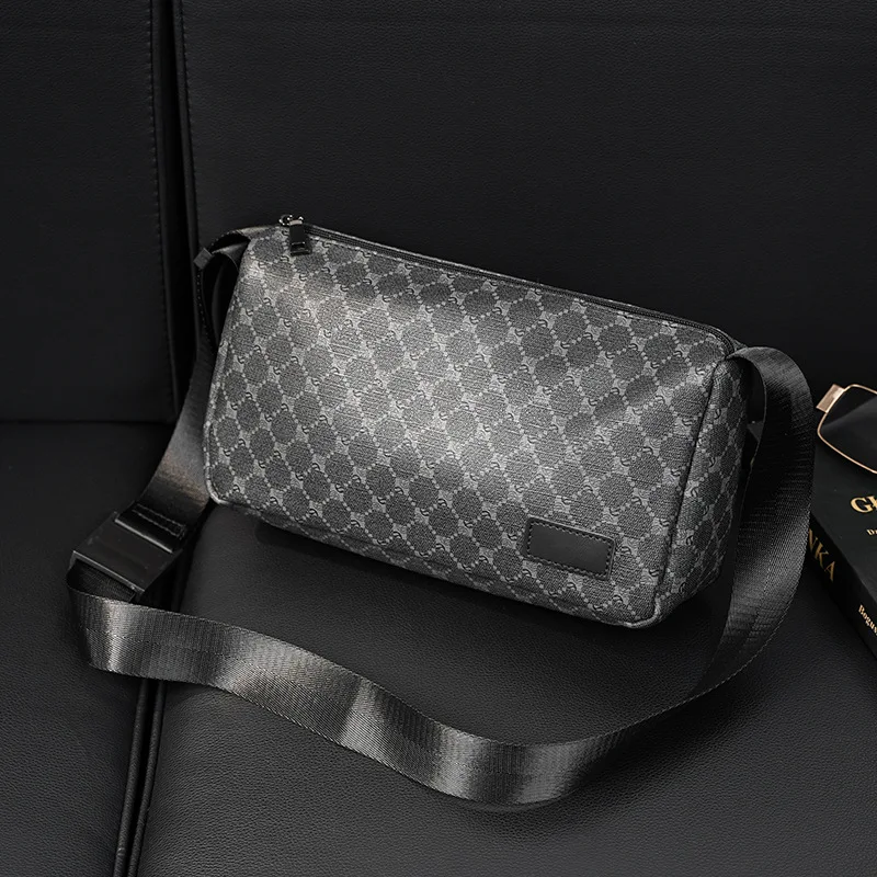 Fashion and Trendy  PU Leather Bags Men's Crossbody Bag