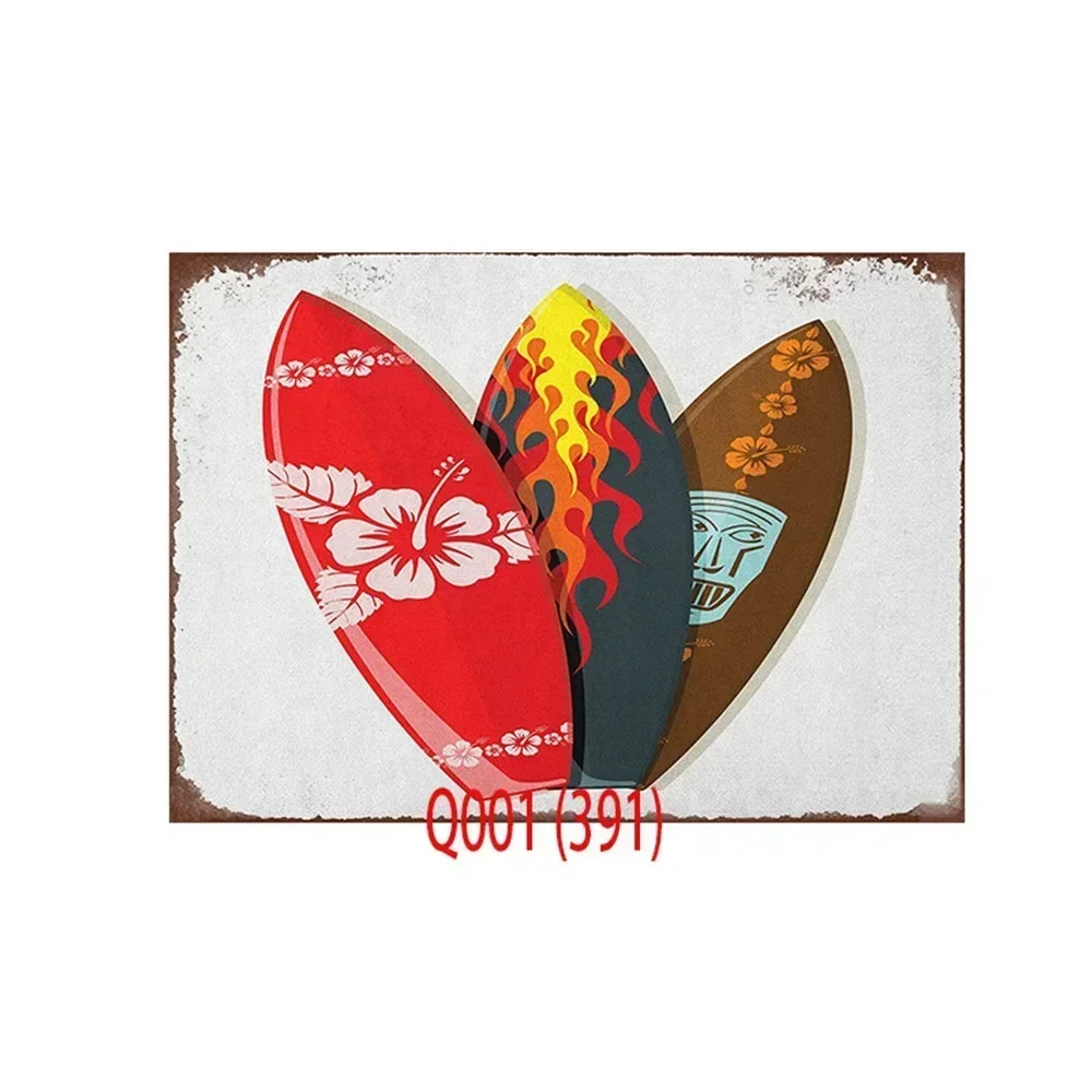 Металлическая жестяная вывеска Aloha HD винтажный декор для магазина напитков