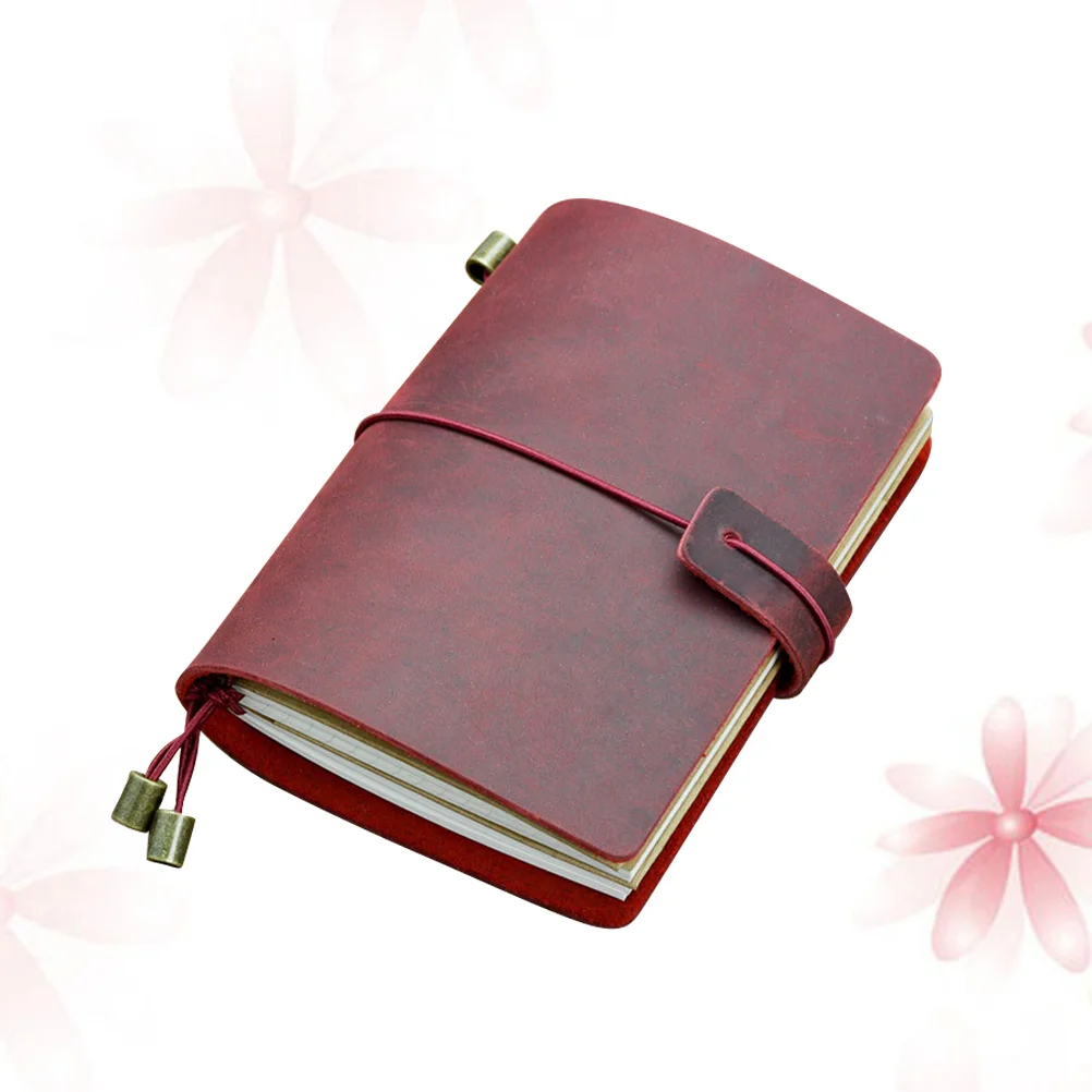 

Classic Cowhide Notebook Passport Shaped Diary Journal Notepad Travel Notebook Paper Diary Office Supplies Weekly daily