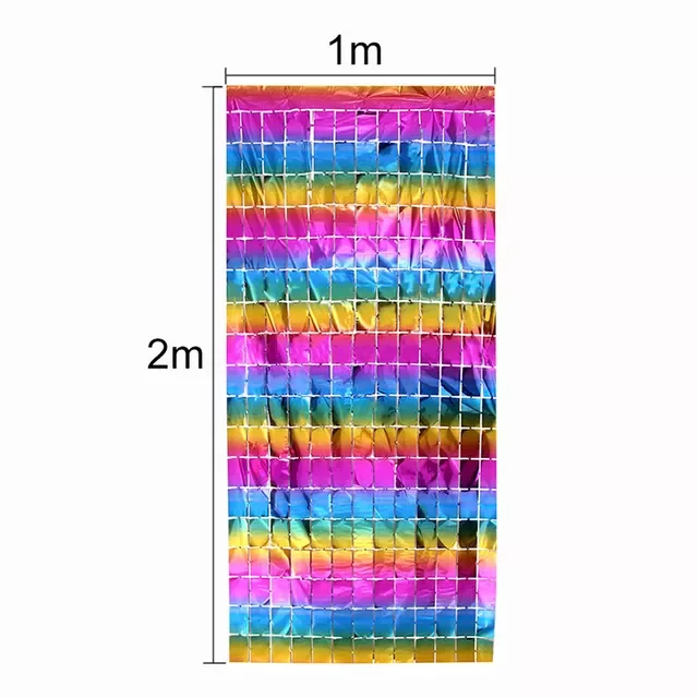 

3M 4M Metallic Foil Fringe Shimmer Backdrop Wedding Party Wall Decoration Photo Booth Backdrop Tinsel Glitter Curtain Gold