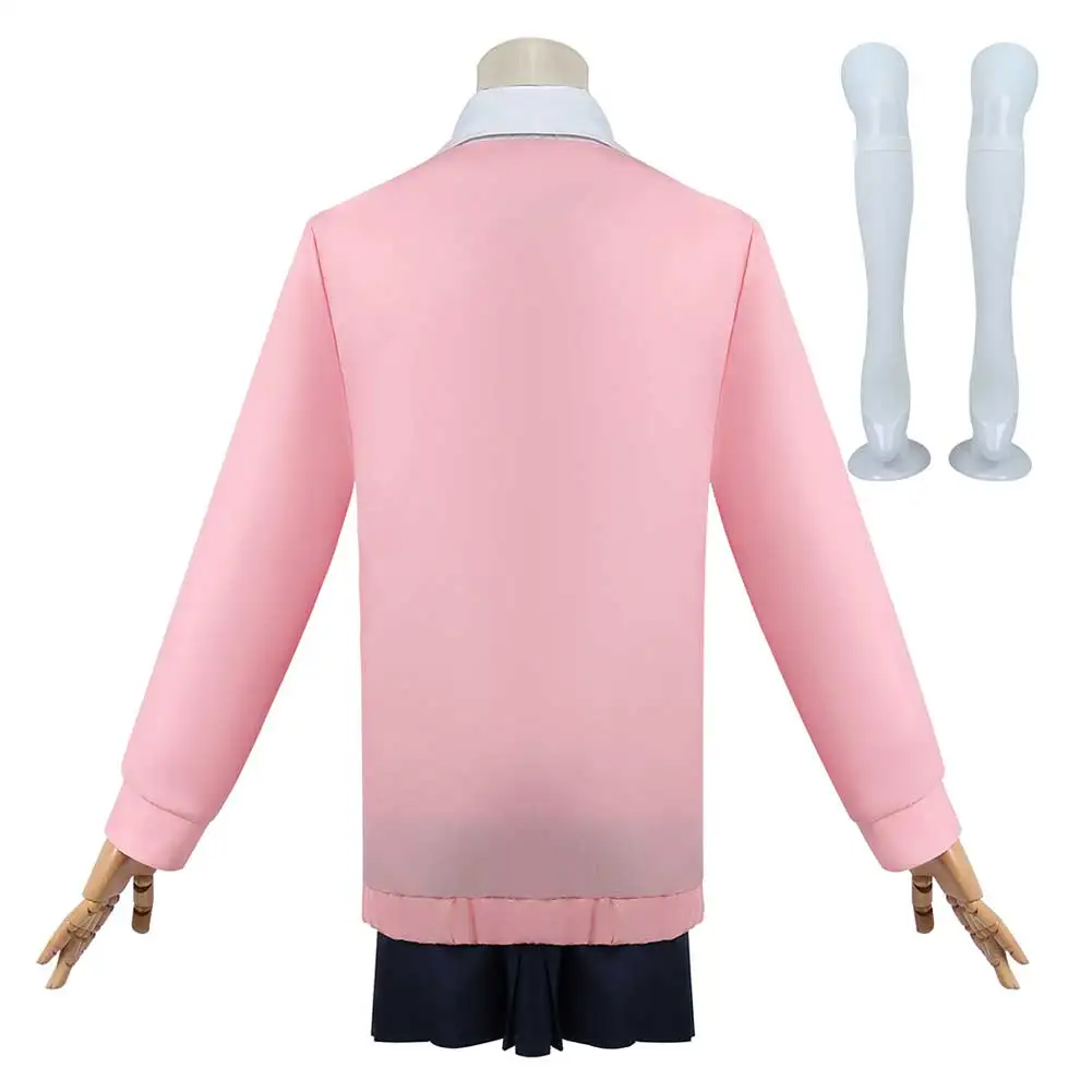 Momo Ayase Косплей Свитер Юбка Парик Серьги Аниме Dandadan Fantasia Костюм Маскировка Для