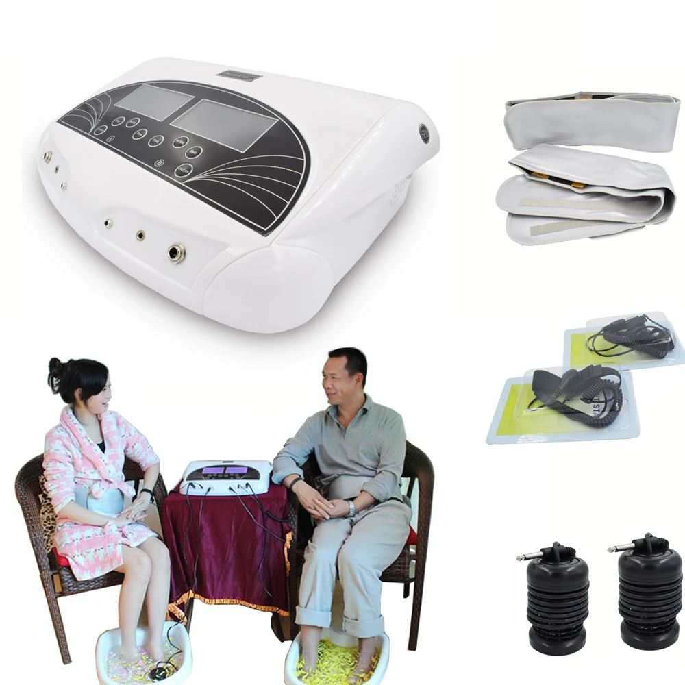

Dual Ionic Cleanse Detox Foot Spa Massager Machine for Two Person Use At The Same Time with Far Infrared Heating Belts