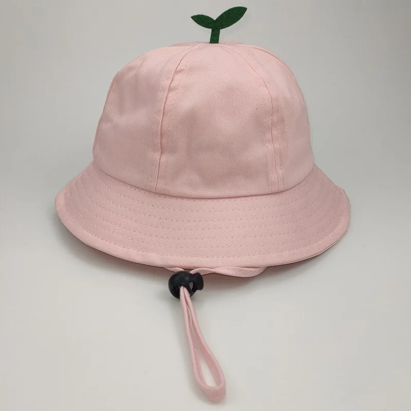 Spring and Summer Cute Children's Sun Hats Fisherman capTop Bean Sprouts Sunscreen Parent-child Bucket Hat Women's Caps images - 4