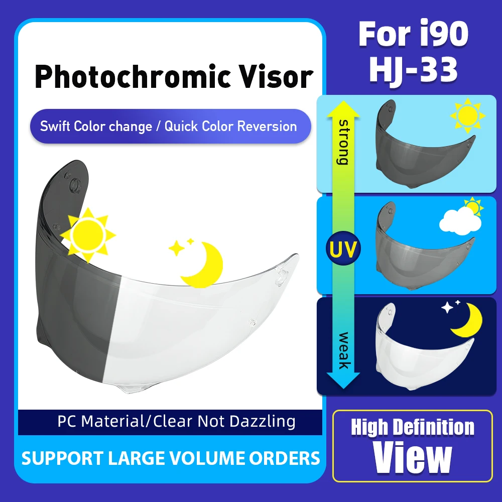 Фотохромный козырек HJ33 i90 Аксессуары для мотоциклов Compact ST Мотоциклетный шлем