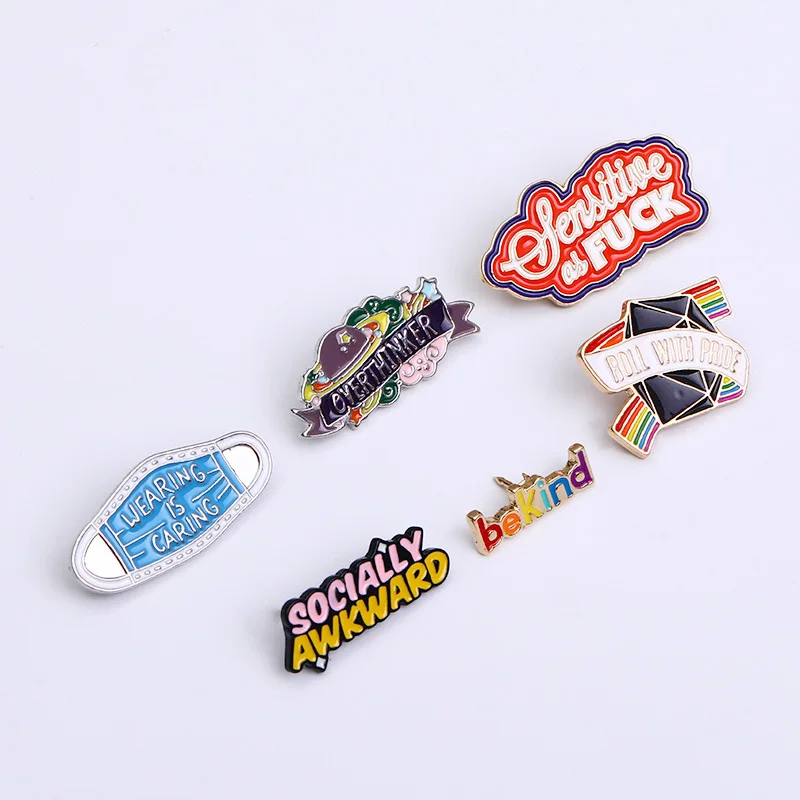 

Personalized Text Enamel Pin stranger things Trend Fashion Badge Logo Denim Backpack Apparel Pin Brooch Jewelry Gift Accessories