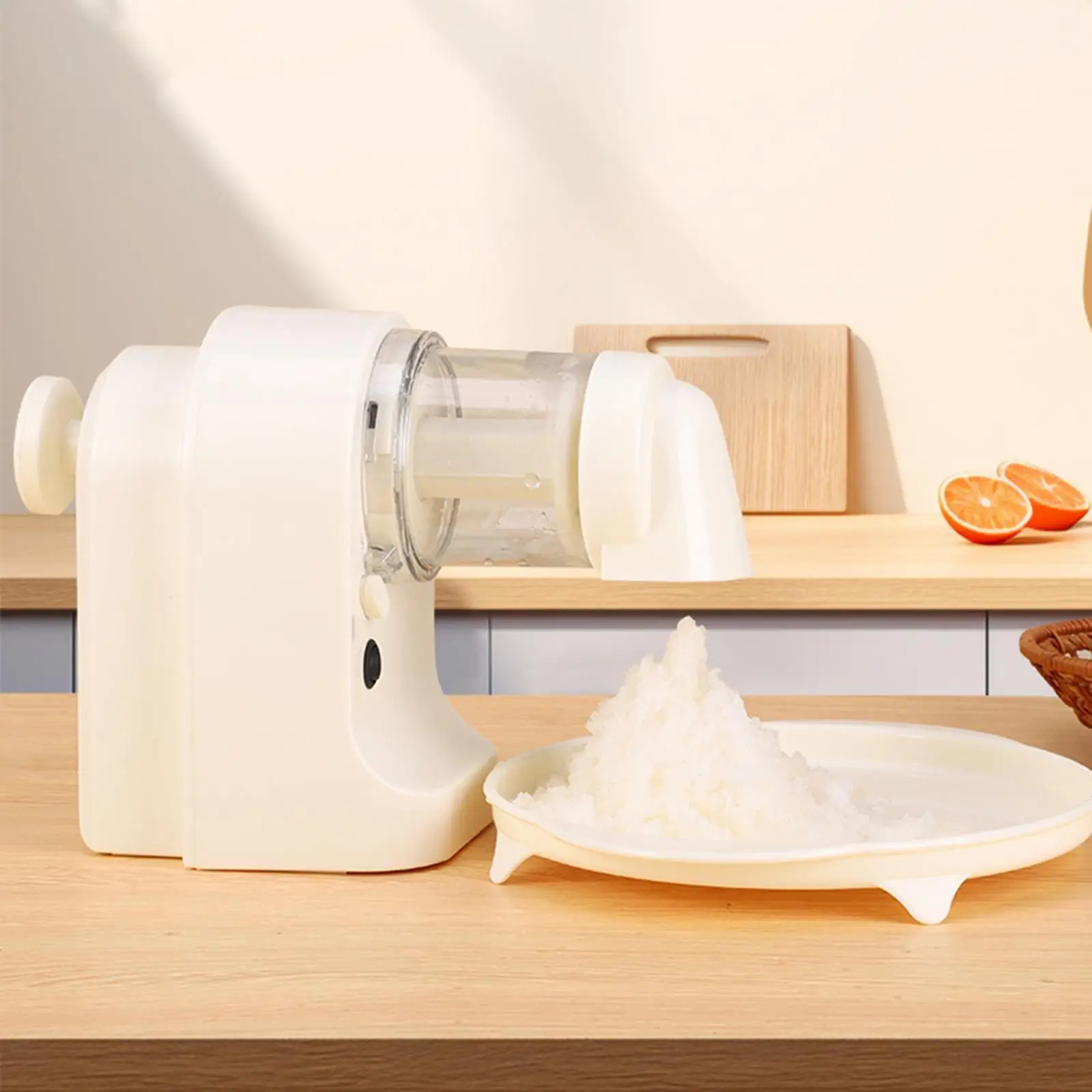 Электрическая дробилка для льда профессиональная машинка бритья с лотком