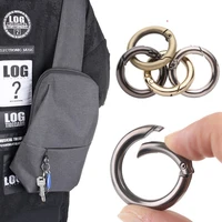 1pcs 19mm zinc alloy plated gate spring o ring buckles clips handbags triangle push trigger snap hooks outdoor camping carabiner