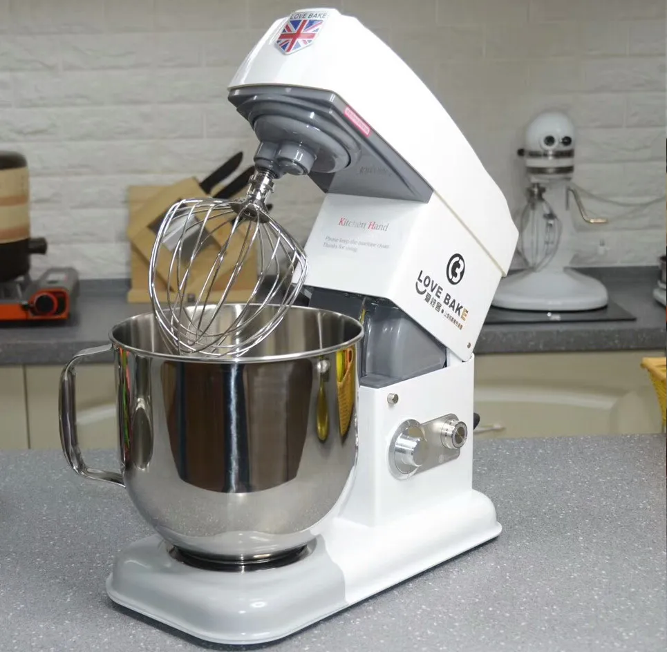 

7L ice bowl dough chef cake flour bread tabletop stand electric milk mixer