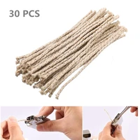 30pcsbag copper wire cotton core wicks kerosene oil lighter accessories universal replacement for zippo zorro petrol lighter