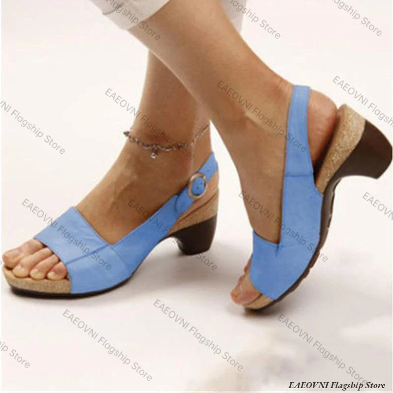 Women Sandals 2023New Shoes Sandals Wedge Party Ladies Shoes Slip On Women's Sandals Beach Female Slipper Footwear туфли женские