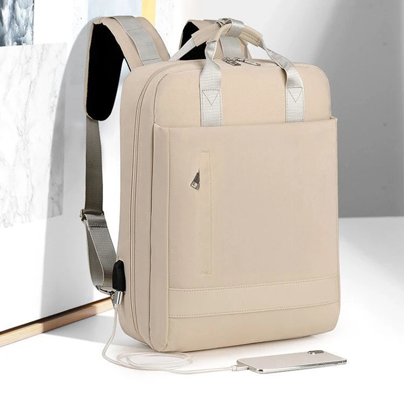 

New Women's Backpack Daypack School Bag Fashion Sac A Dos Femme 2021 Man Waterproof Charging 15.6 Inch Laptop Backpack