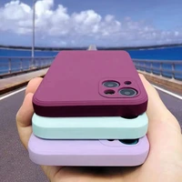 luxury square frame soft liquid silicone case for iphone 12 11 13 pro max mini x xr xs se 2 2020 6 6s 7 8 plus shockproof cover