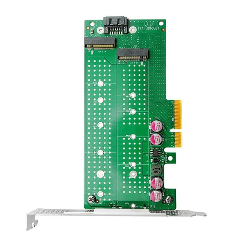 

Плата расширения PCIE4.0 PCIE4.0 X4 на M.2 Nvme + NGFF (SATA) SSD, адаптер для твердотельного накопителя, плата расширения M.2 Nvme