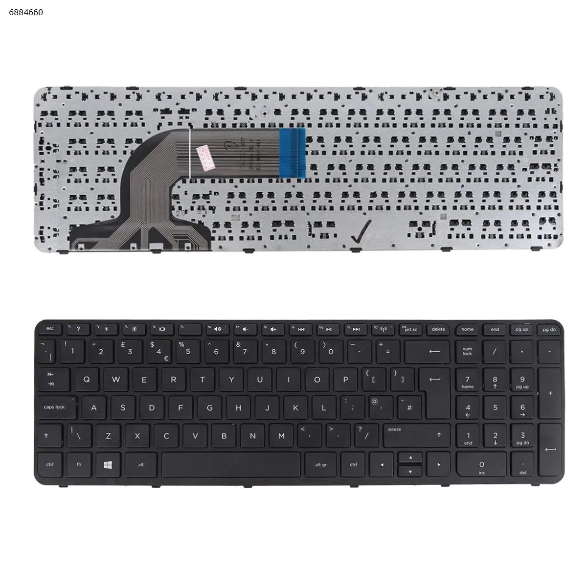

Клавиатура для ноутбука HP 350 G1 355 G2 черная рамка