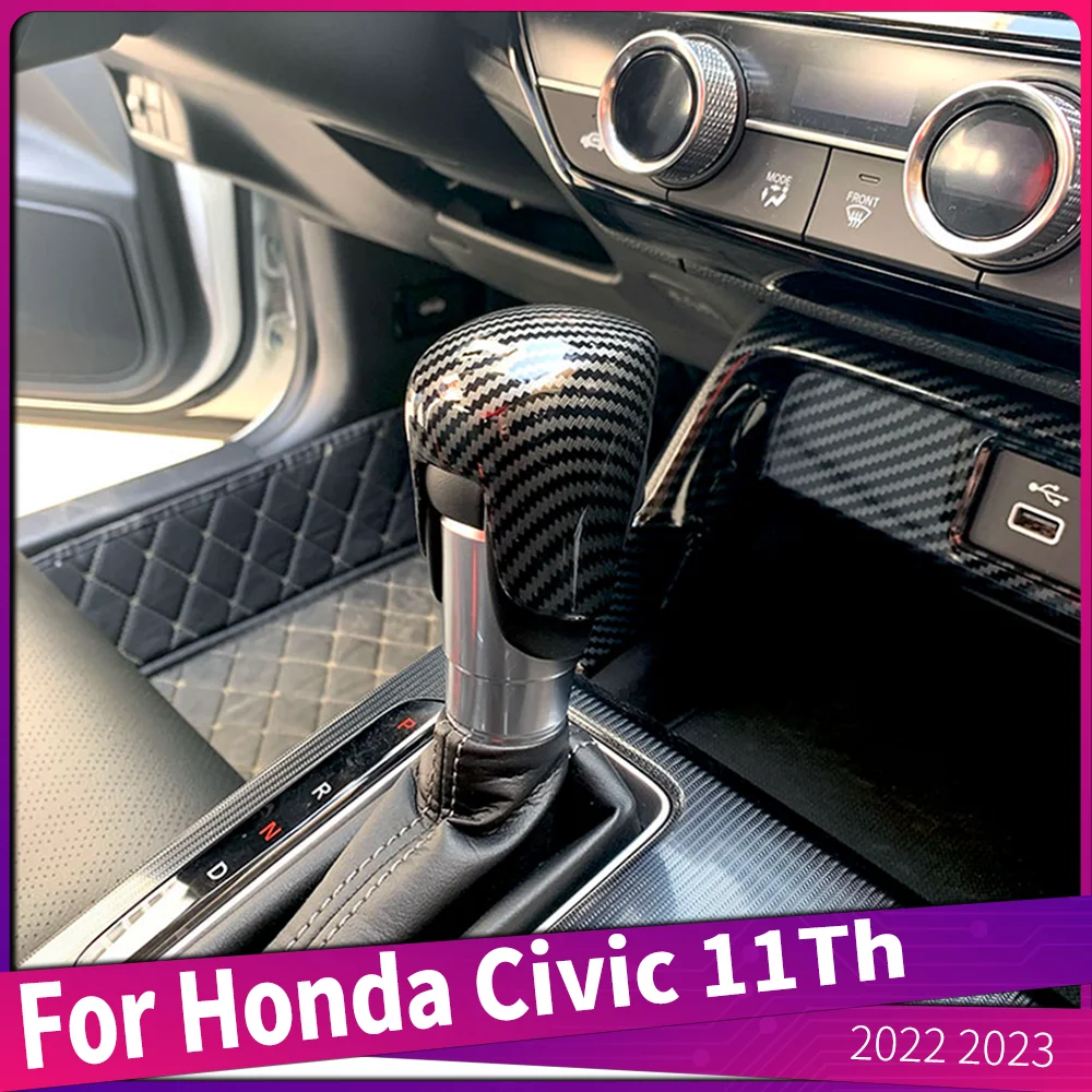 

Подходит для Honda Civic 11Th 2022 2023 крышка ручки переключения передач автомобиля ручка переключения передач отделка стикер аксессуары для интерьера