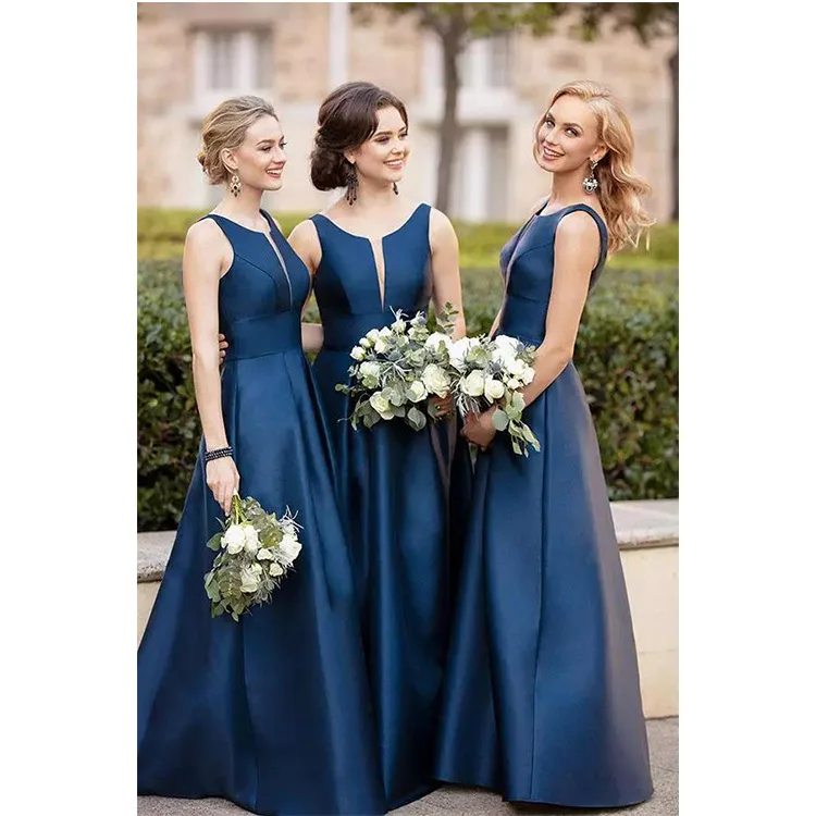 

2022 New Summer Ladies' V-neck Sexy Long Dress Big Swing Women