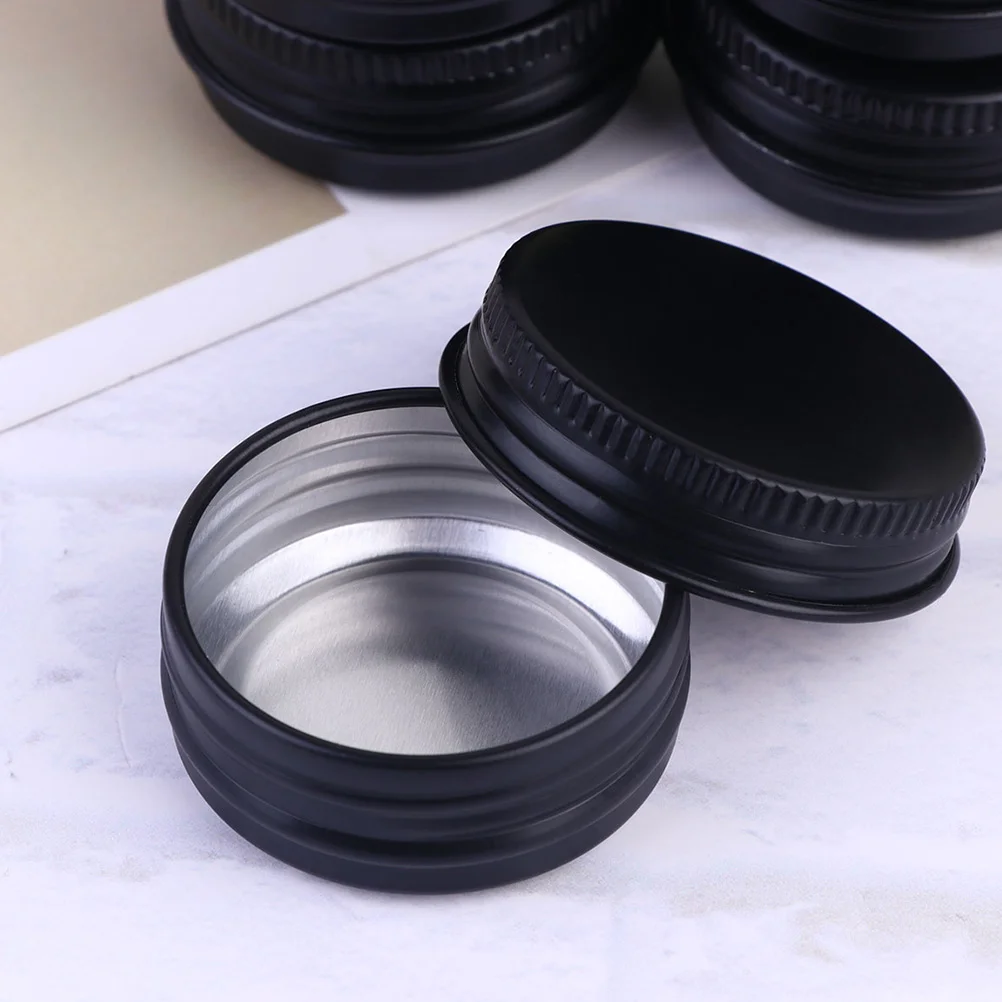 

Jars Tin Jar Lids Containers Metal Cream Aluminum Refillable Box Can Travel Container Sample Empty Makeup Mini Lip Tins Balm