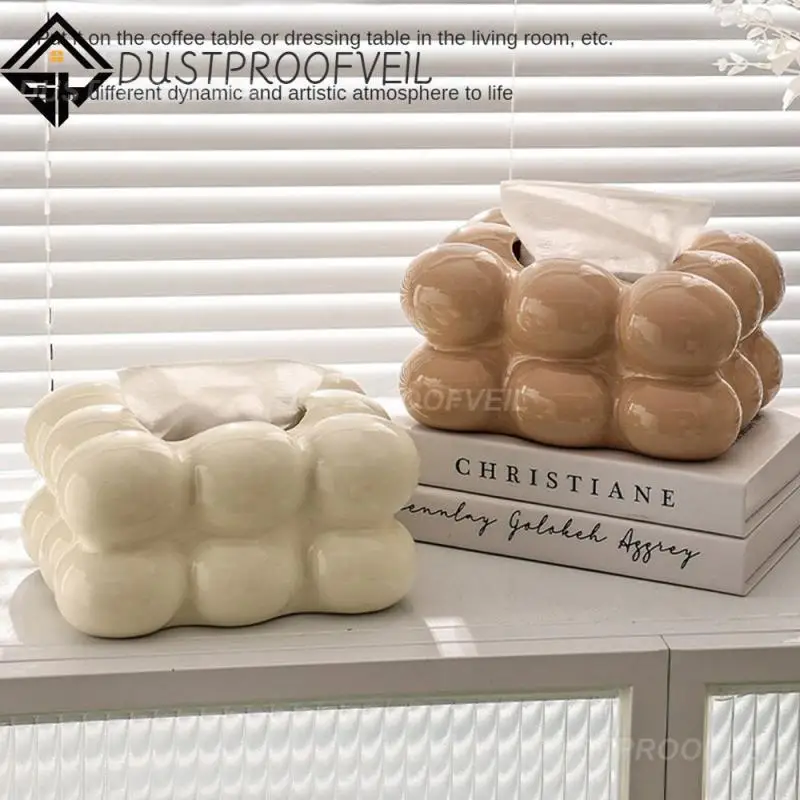 

Dining Table Napkin Holder Poly Long Eith Cotton Candy Drawer Light Luxury Creative Tissue Holder Home Decoration High-end 2023