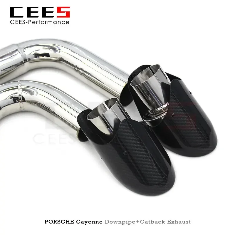 Высококачественная выхлопная система cees для PORSCHE Cayenne 4 8 2010-2016 SS304 глушитель