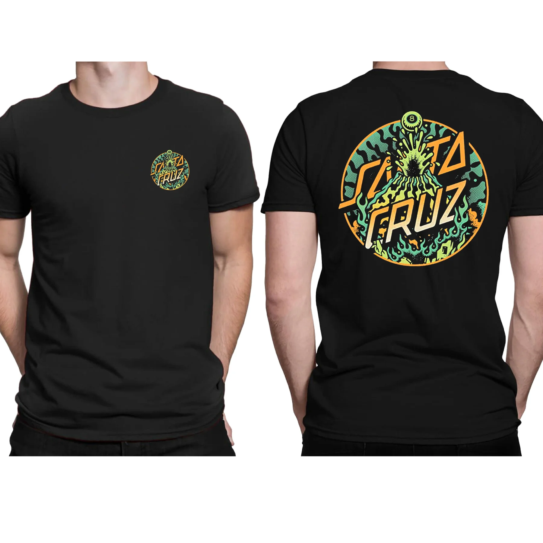 

Amazing Youth Tees Male T Shirt Casual Oversized Essential Santa Wavin Sparks Cruz T-shirt Men T-shirts Graphic Streetwear S-3XL