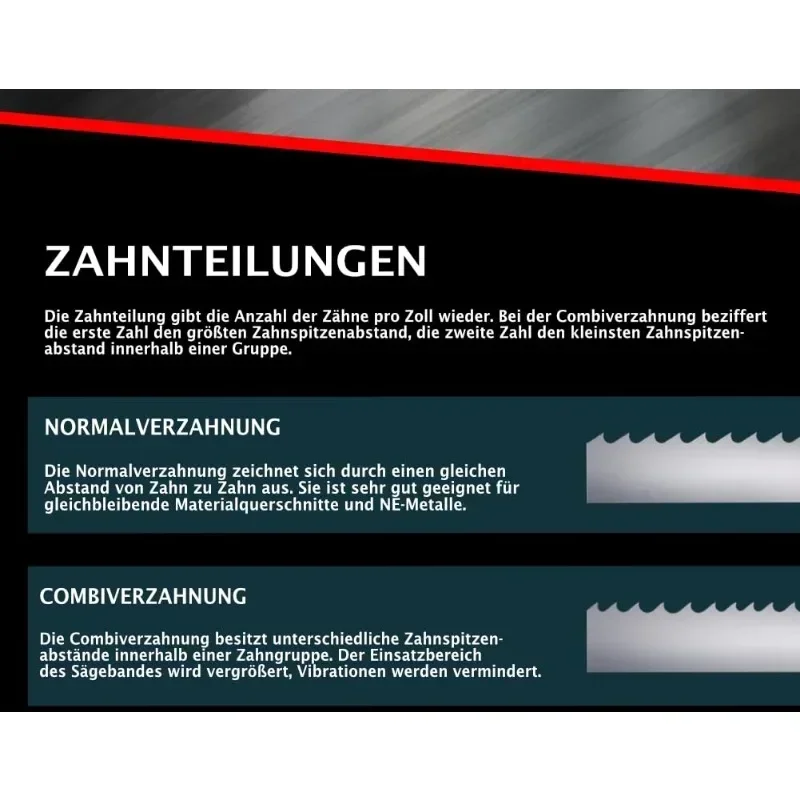 Полотно ленточной пилы Bi Metal M42 3 шт. полотно 1638 13 0 65 мм 8/12T TPI например Epple Holzmann