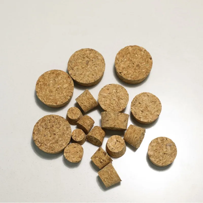 

5pcs Top DIA 32mm to 78mm Wooden Cork Lab Glass Bottle Stopper Kettle Pudding Bottle Cork Cap Burette Tube Wood Lid