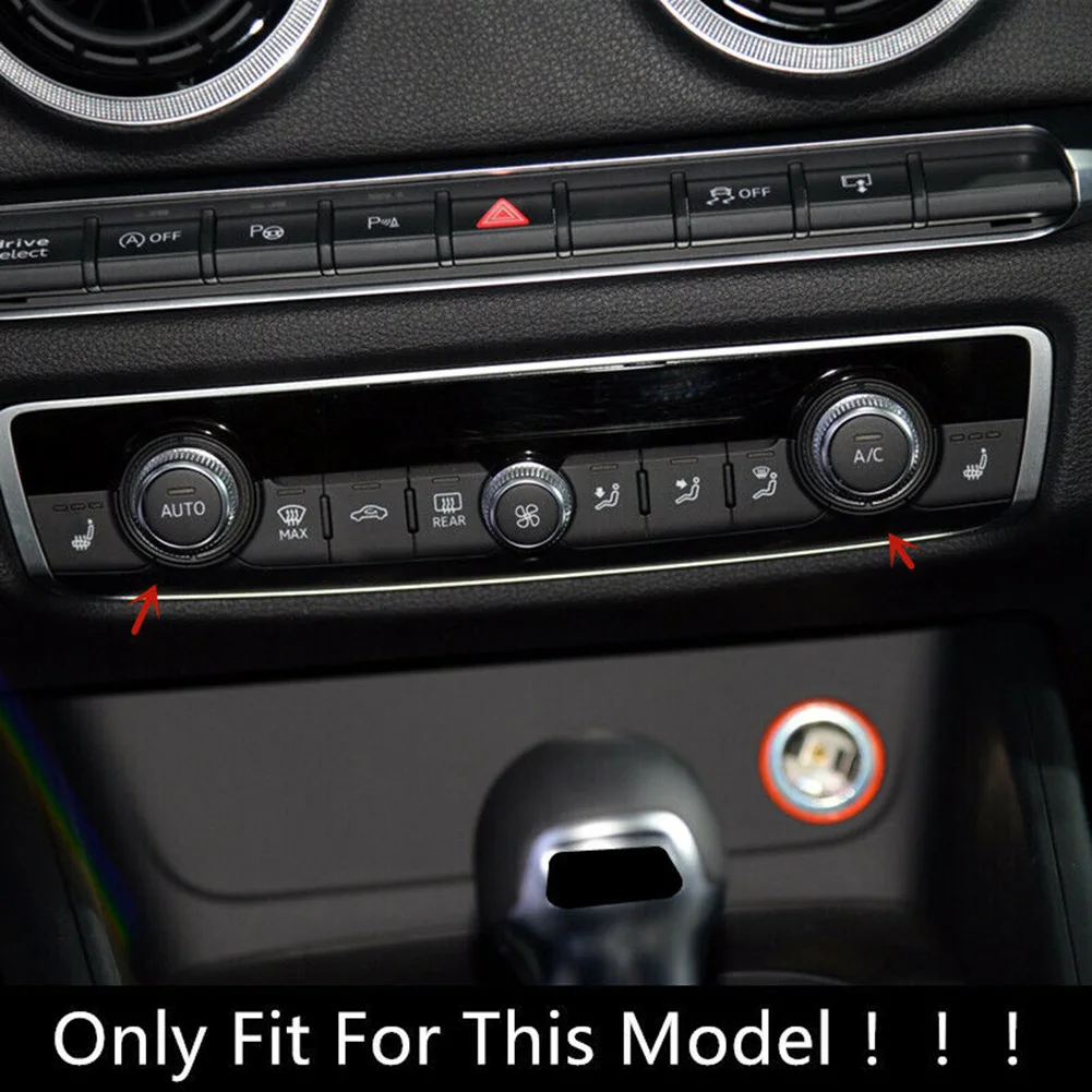 

Part Knob Cover Circle 2014-2019 8V Air Conditioning Aluminum Alloy Button Car For A3 Red S3 Switch Volume Knob