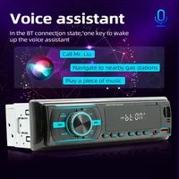 Uniwersalne Radio samochodowe 1 Din Radio samochodowe Stereo Bluetooth 12V MP3 odtwarzacz Audio w desce rozdzielczej AUX/FM/USB/BT wsparcie znaleźć asystenta głosowego samochodu 4