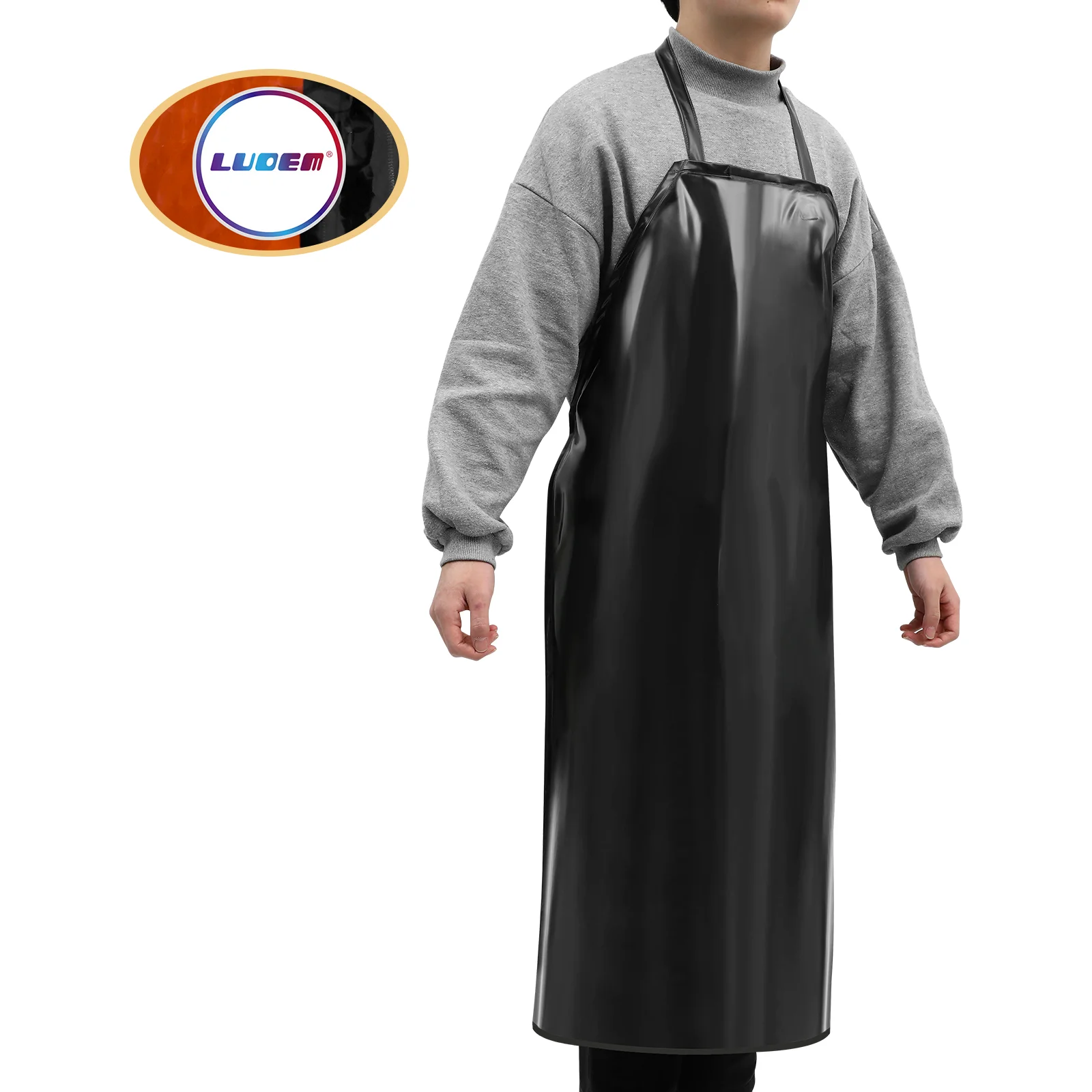 Фартук без рукавов промышленный водонепроницаемый кухонный с лямкой на шее