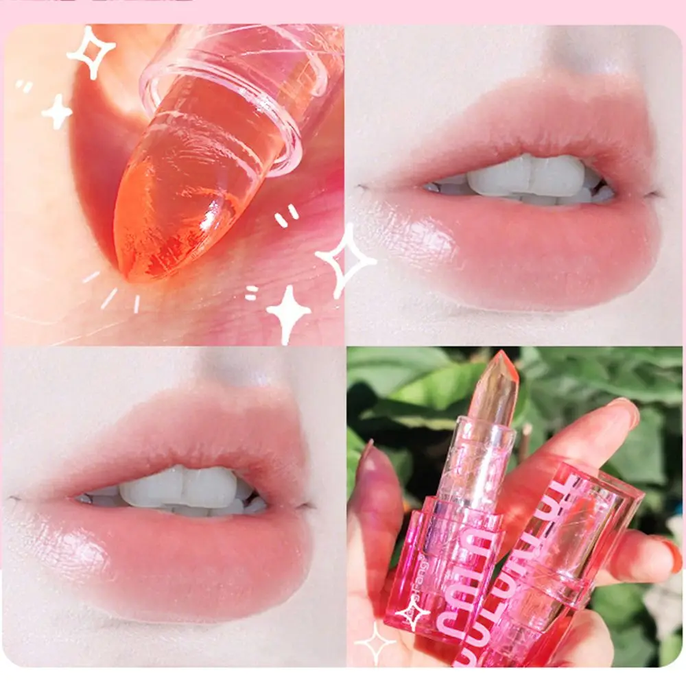 

Temperature Color Changing Lazy Lipstick Moisturizing Lip Gloss Shining Crystal Magic Color Non-stick Cup Natural Jelly Lip Balm