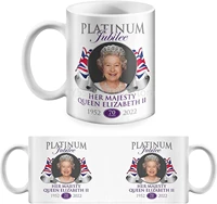 queen elizabeth ii platinum jubilee coffee mug novelty ceramic coffee mug 11oz queen elizabeth 1952 2022 coffee mugs