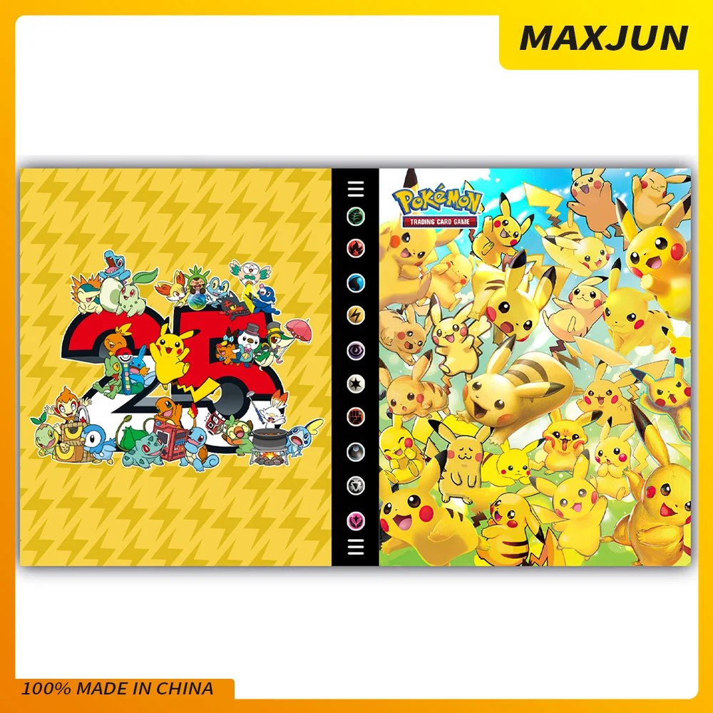 

240PCS Pokemon Cards Album Book Cartoon TAKARA TOMY Anime New 25th VMAX GX EX Holder Collection Storage Folder Kid Cool Toy Gift