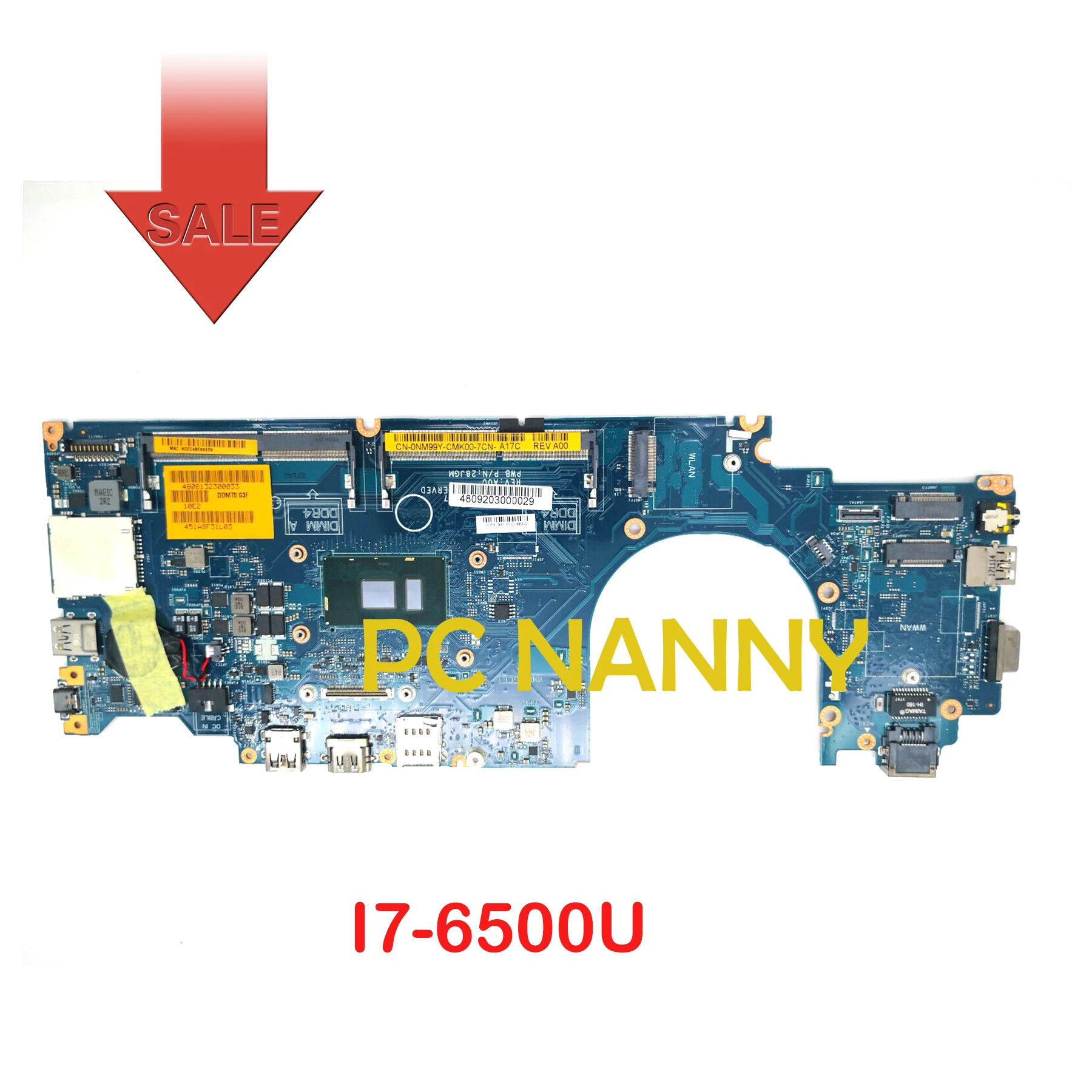 

Материнская плата PCNANNY для ноутбука DELL latitude 5490 LA-F401P 01JRPN 03D5D8 I7-6500U