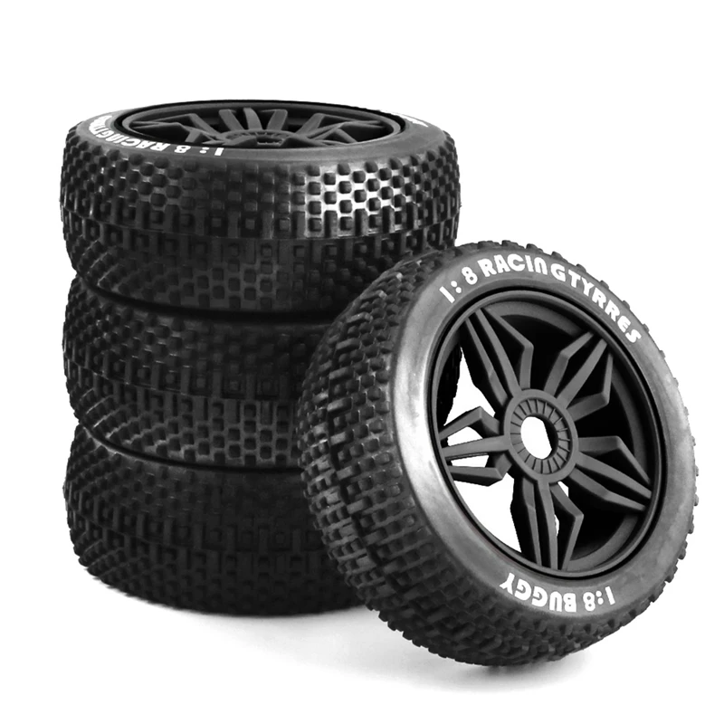 

116Mm 1/8 Scale RC Buggy Tires 17Mm Hex RC Wheels And Tires For ARRMA Typhon Redcat Team Losi VRX HPI HSP