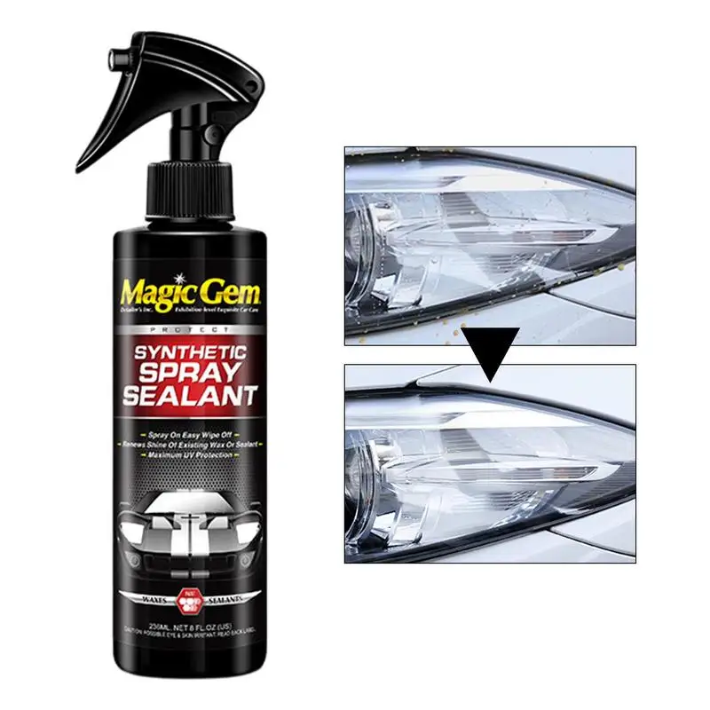 

Car Professional Coating Spray For Auto Paint HGKJ S6 Crystal Wax Spray Nano Hydrophobic Liquid Polymer Oleophobic Anti Rain Car