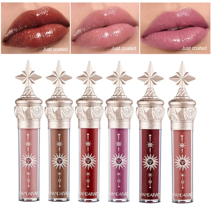 

Lip Gloss Liquid Lipstick Glossy Mirror Moisturizing Lip Glaze Non-stick Cup Long Lasting Women Beauty Lip Makeup New