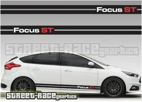 Для x2 Ford Focus боковые гонки полосы 001A наклейки графика винил ST