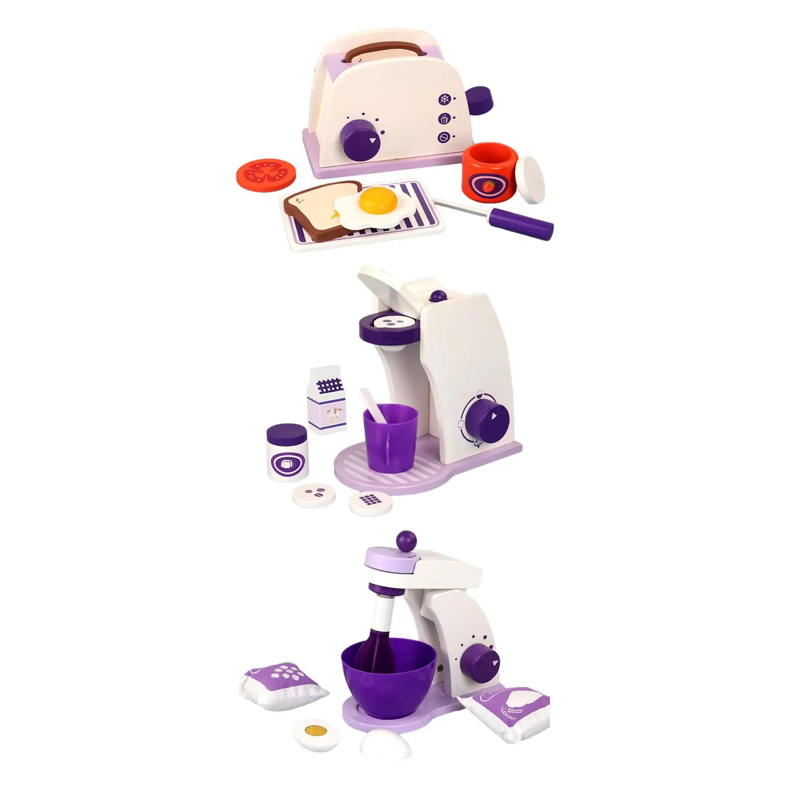 

Kitchen Playset Developmental Toys Kitchen Accessories Gifts Puzzle Multipurpose Cooking Toys for Activities Preschool Parties