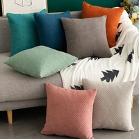 nordic style quilted velvet pillowcase throw pillow covers simple modern home living room sofa decorative cushion cover