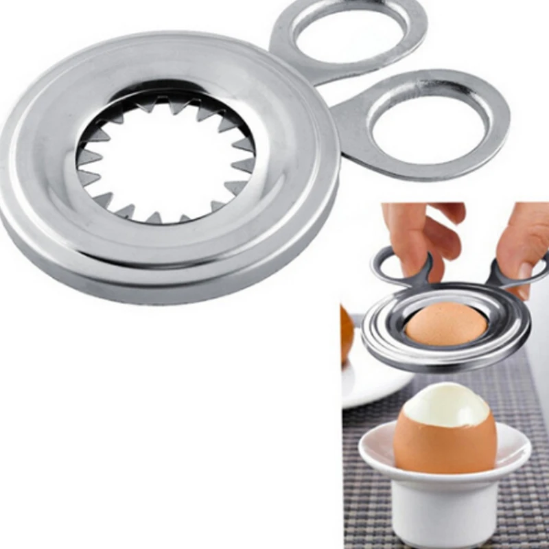 

Ножницы для яиц из нержавеющей стали, резак для яиц, зеркальная зубчатая Практичная защита окружающей среды